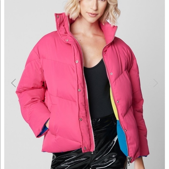 Blank NYC | Temptations Reversible Puffer Jacket M - Picture 6 of 15